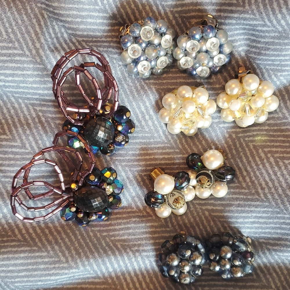 Elegant Beaded Earrings Set